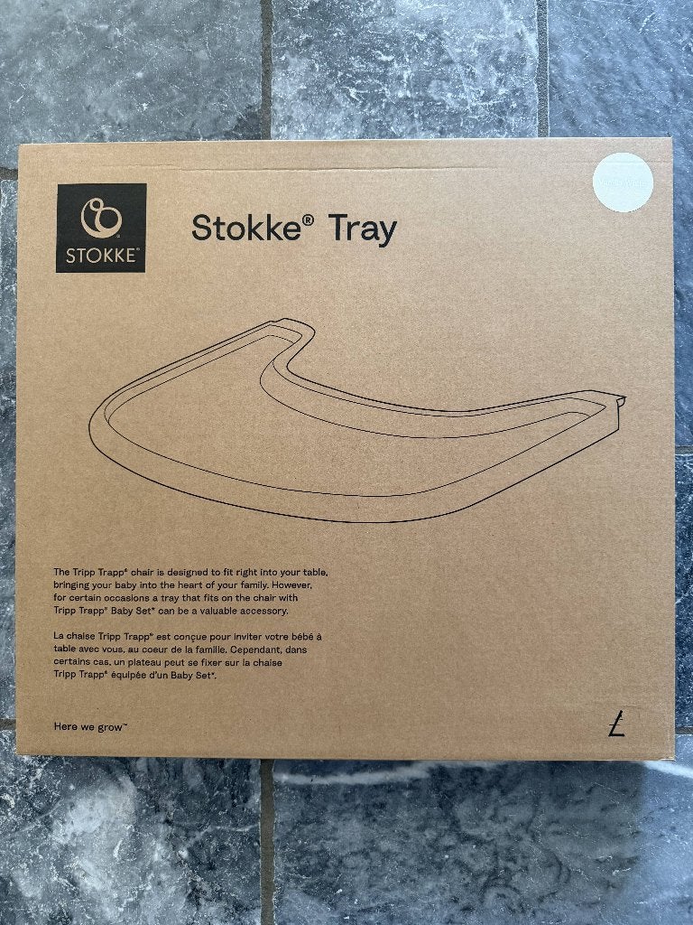 Eetblad Tray Stokke Tripp Trapp White, Ophalen of Verzenden, Nieuw, Meegroeistoel, Afneembaar eetblad