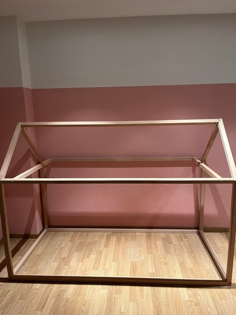 Bedhuis Childhome + Lattenbodem, Kinderen en Baby's, Kinderkamer | Bedden, Ophalen, 85 tot 100 cm, Zo goed als nieuw, Lattenbodem