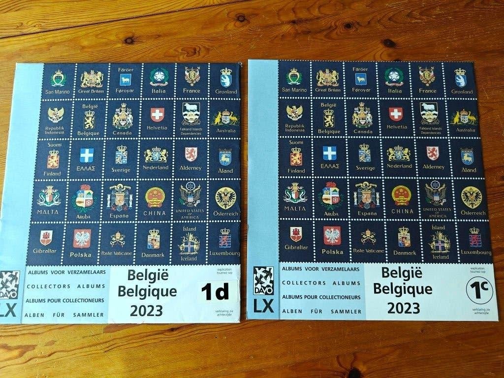 DAVO LX voorgedrukte bladen 2023 : 1c en 1d, Postzegels en Munten, Ophalen of Verzenden