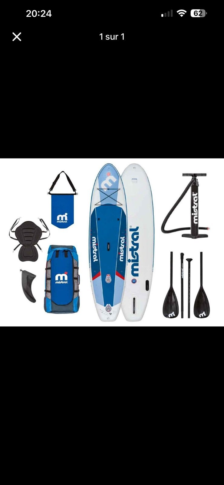 Sup paddle mistral, Enlèvement, Comme neuf