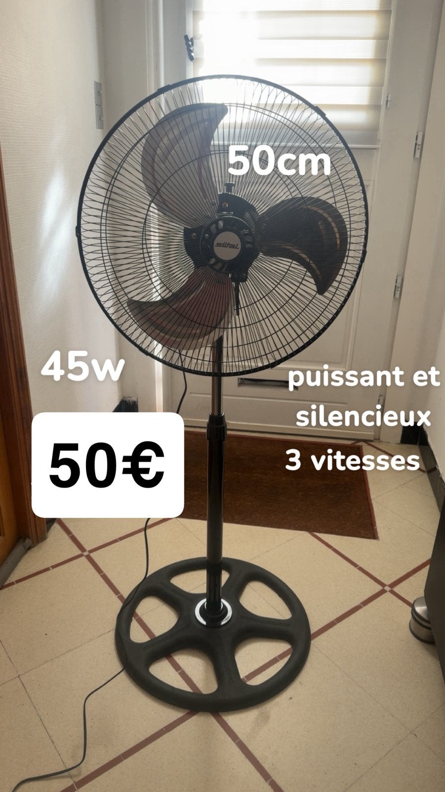 ventilateur 50cm, Enlèvement, Neuf