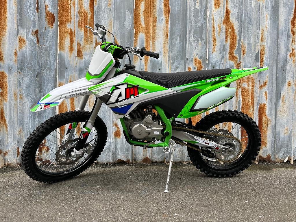 Apollo Thunder Pitbike | 250 cc | Groen | Beste Prijs, Fietsen en Brommers, Nieuw, Ophalen of Verzenden, Pitbike, Schijfrem