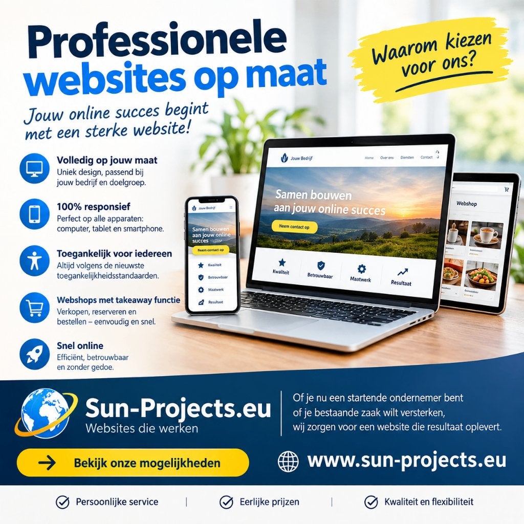 zoekt u een webshop, Website Bouw