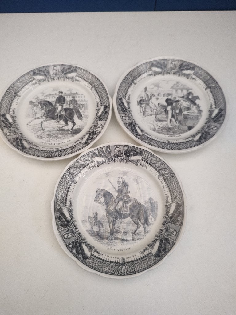 Lot borden Franse militaire taferelen, Verzamelen, Verzenden