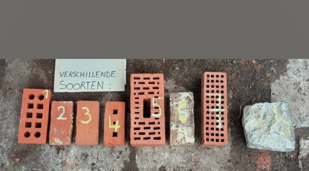 Verschillende soorten bakstenen/snelbouwstenen, Ophalen, Gebruikt, Bakstenen