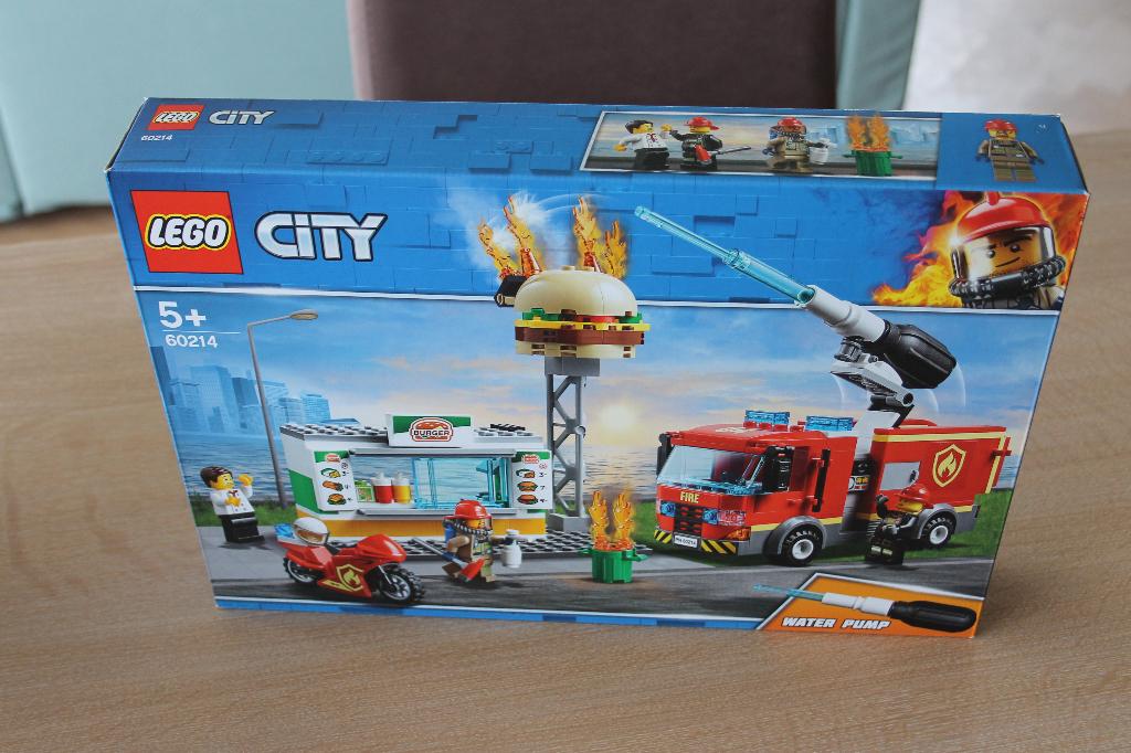 LEGO City 60214 Brand bij het hamburgerrestaurant, City, Lego, Nieuw, Ophalen of Verzenden