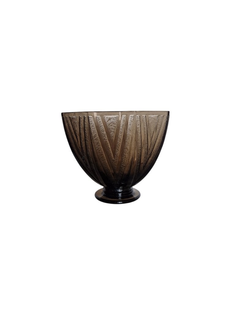 coupe Daum verre fumé, Antiquités & Art, Enlèvement ou Envoi