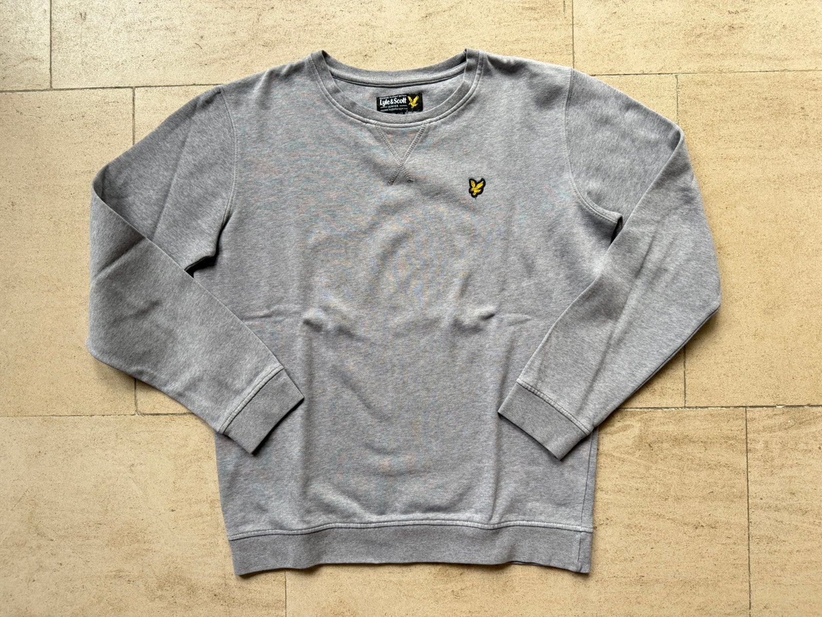 Grijze sweater Lyle & Scott maat 12 / 13 jaar, Kinderen en Baby's, Ophalen of Verzenden, Zo goed als nieuw, Jongen, Trui of Vest