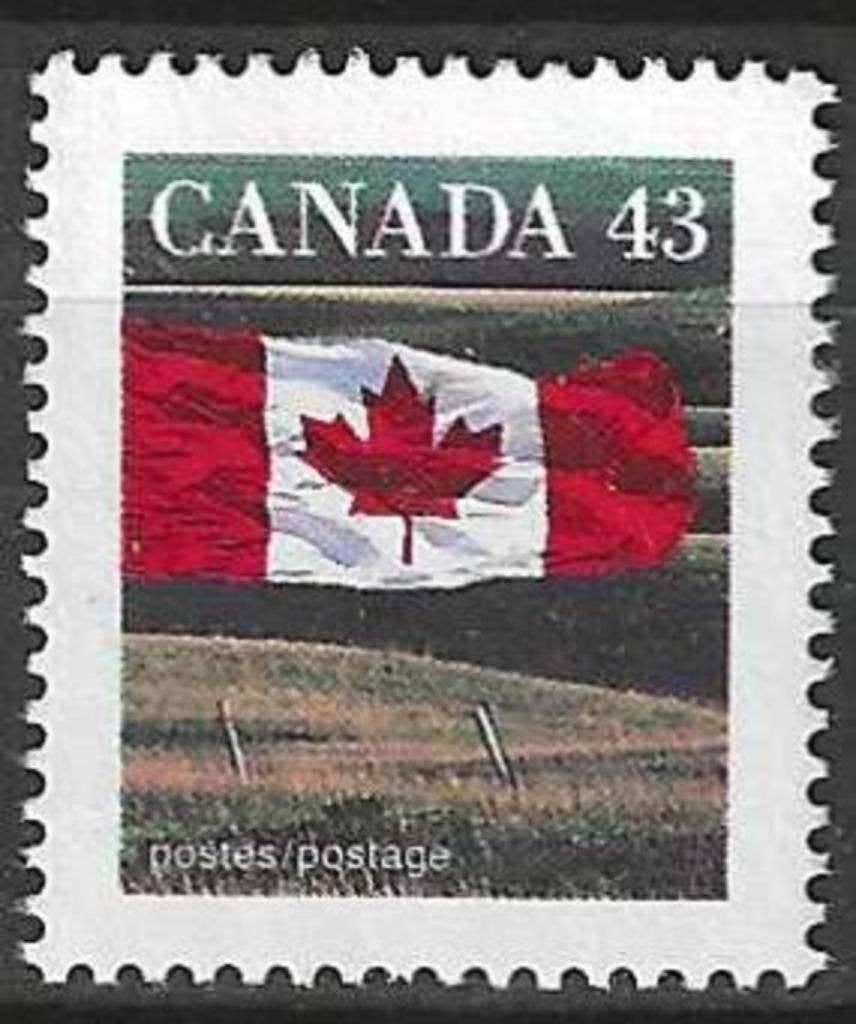 Canada 1992 - Yvert 1298 - Le drapeau canadien e la pr (ZG), Envoi, Non oblitéré