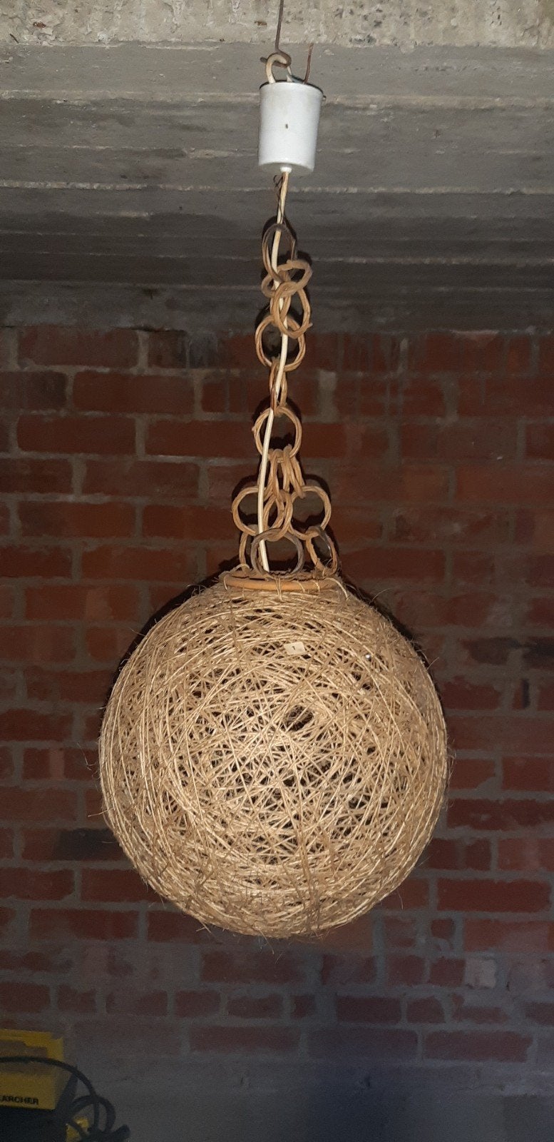 2x hanglamp bolvormig, Ophalen, Gebruikt