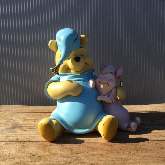 DISNEY beeld Winnie de Pooh en Knorretje, Ophalen, Winnie de Poeh of vrienden, Gebruikt, Beeldje of Figuurtje