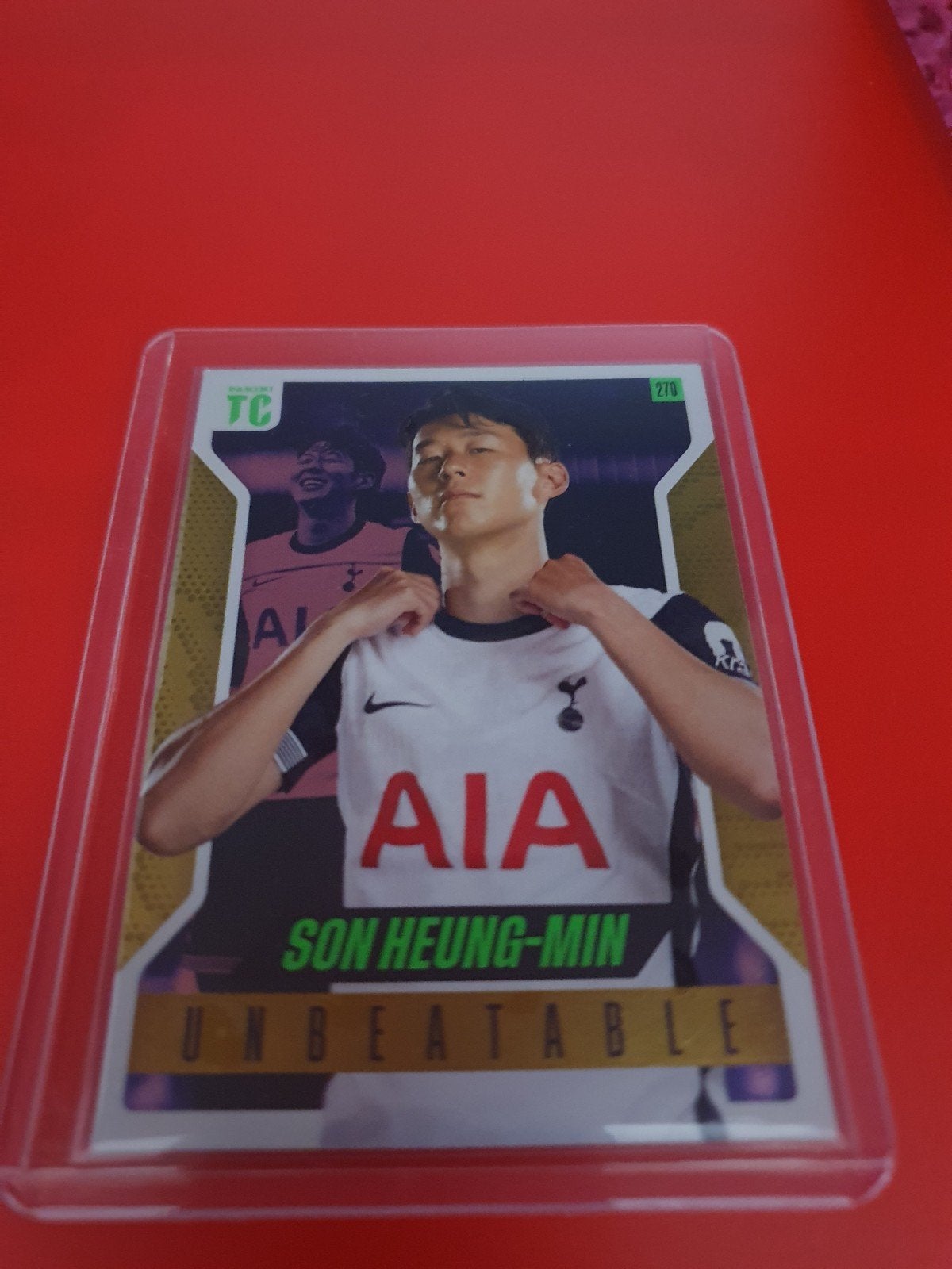 Heung-Min-Son Tottenham Unbeatable Insert Panini, Ophalen of Verzenden, Nieuw, Plaatje