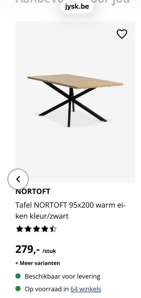 Eettafel, Huis en Inrichting, Tafels | Eettafels, Ophalen, Nieuw