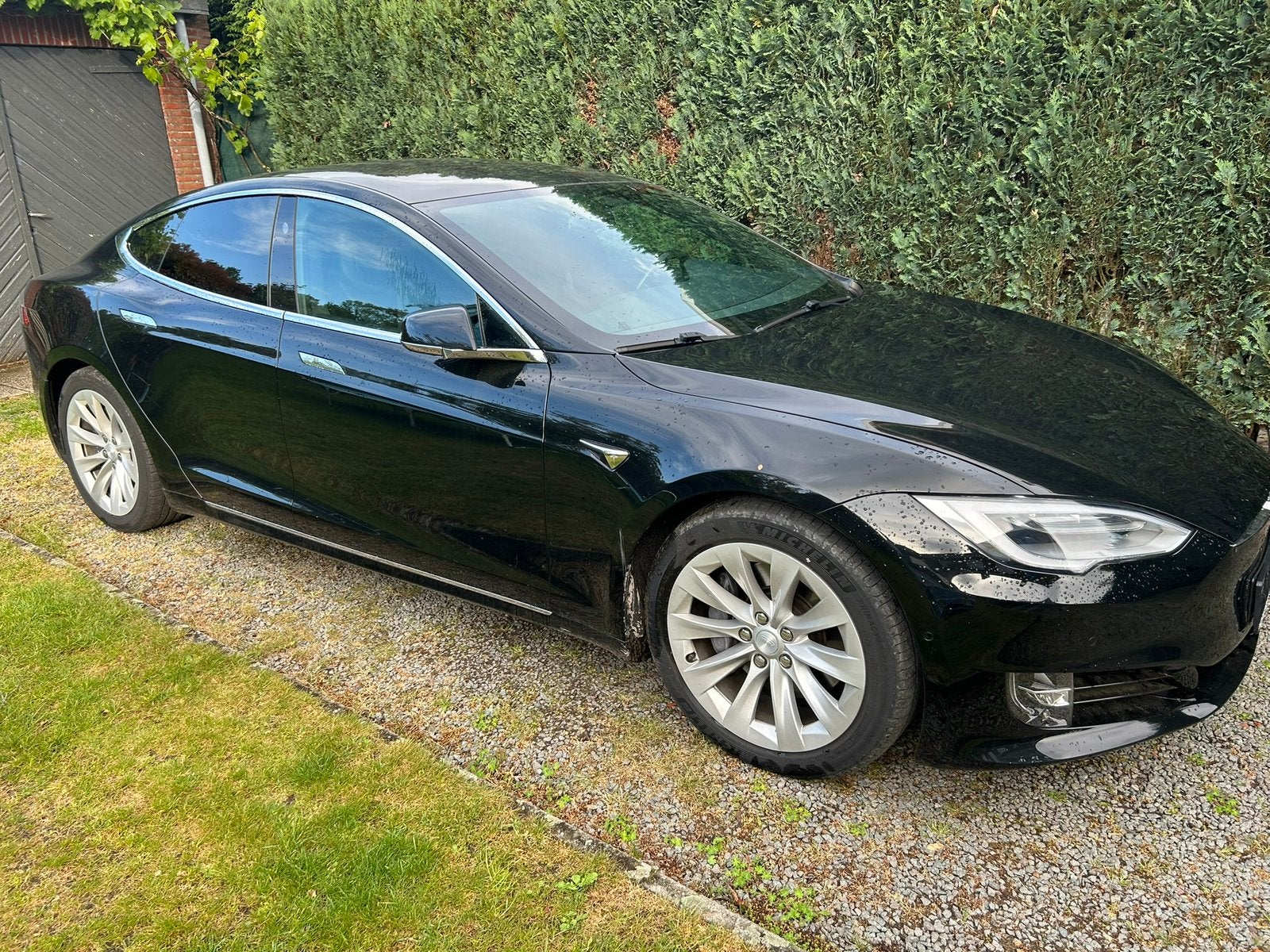 Tesla s 100 D lang range daul motor 2019 met garantie km 85k, Autos, Cuir, Achat, Euro 6, Noir
