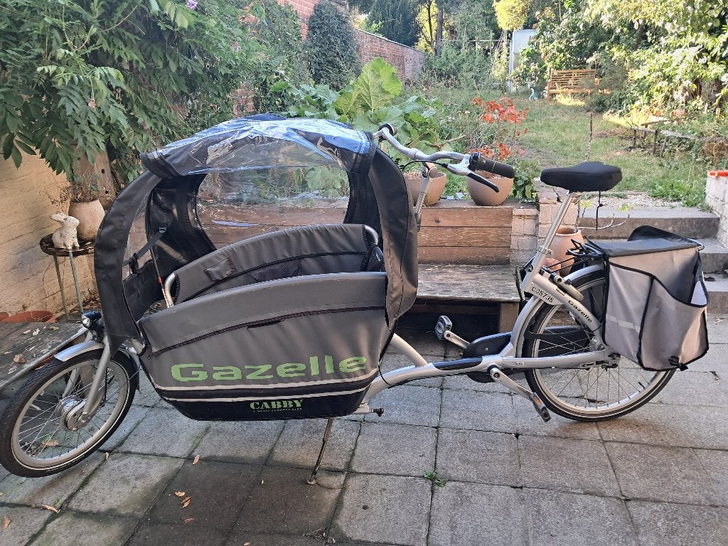 Bakfiets Gazelle Gabby, Frein à tambour, Enlèvement, Utilisé, 2 enfants