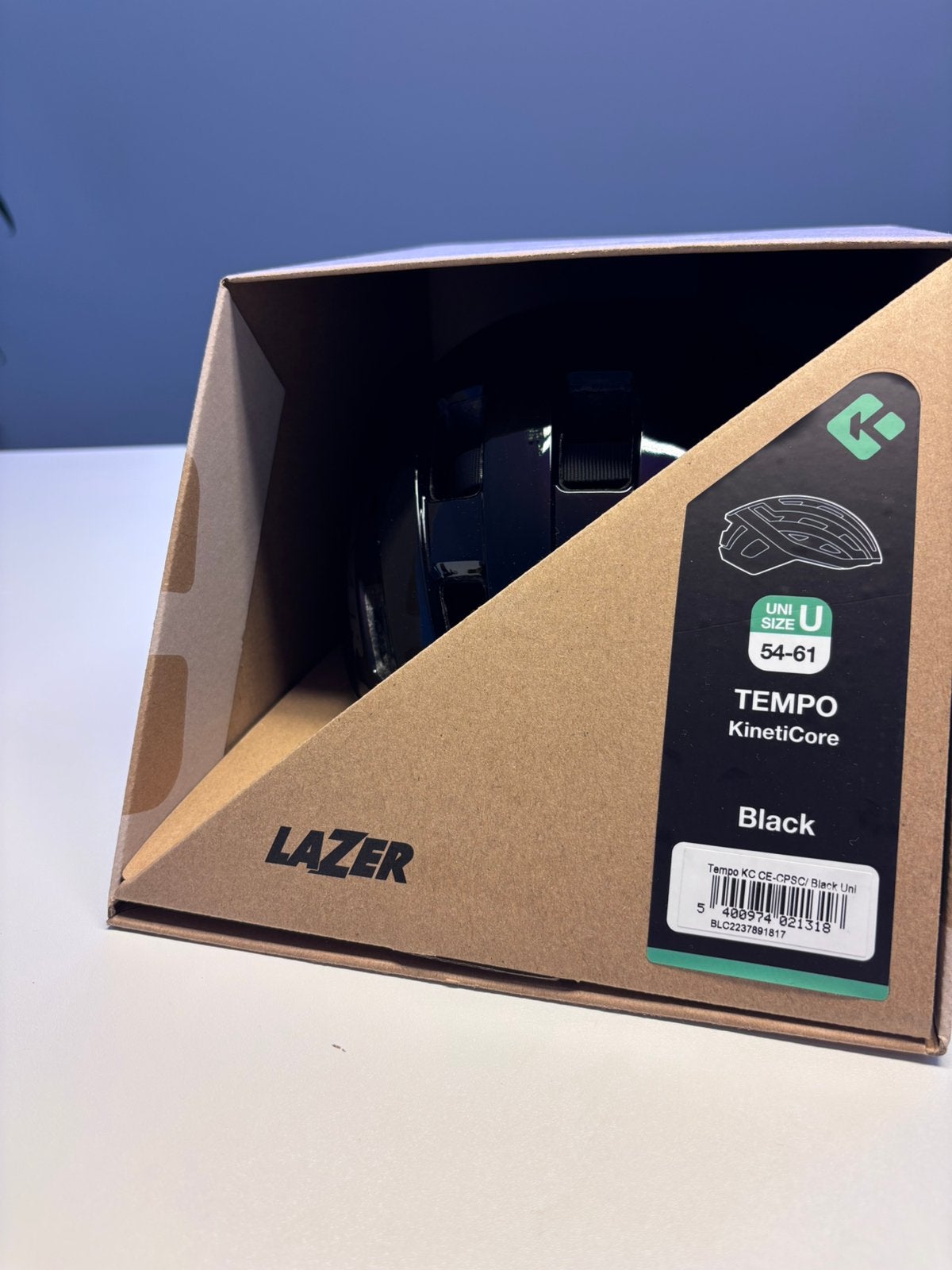 Fietshelm Lazer Tempo black 54-61, Fietsen en Brommers, Ophalen of Verzenden, Nieuw, Overige maten, Heer of Dame