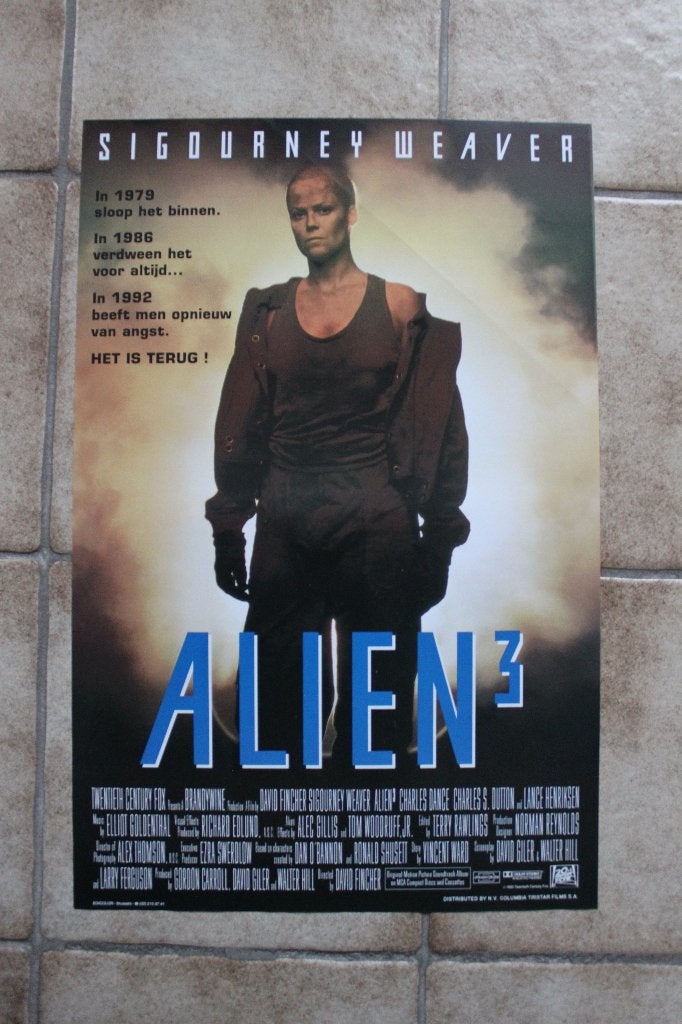 filmaffiche Alien 3 filmposter, Verzamelen, Rechthoekig Staand, Ophalen of Verzenden, Zo goed als nieuw, A1 t/m A3