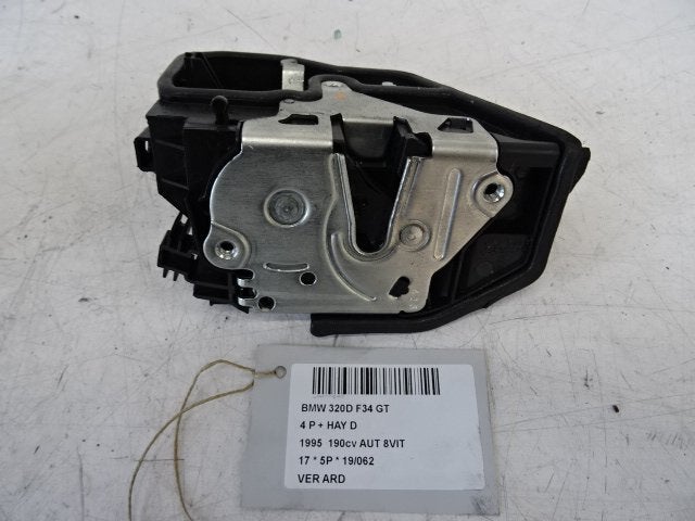SERRURE DE PORTE ARRIÈRE DROITE 3 serie Gran Turismo (F34), Utilisé, Arrière, BMW