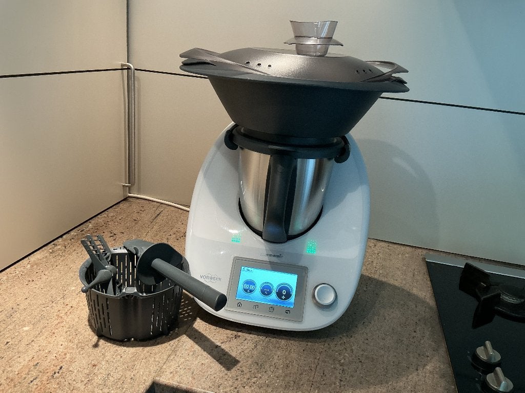 Thermomix TM5, Elektronische apparatuur, Ophalen, 1 tot 2 liter, 3 snelheden of meer, Zo goed als nieuw