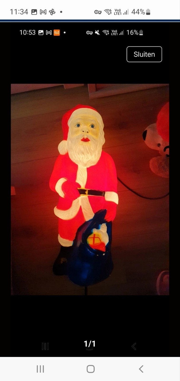 joli grand père Noël avec lumières extérieures, Enlèvement ou Envoi