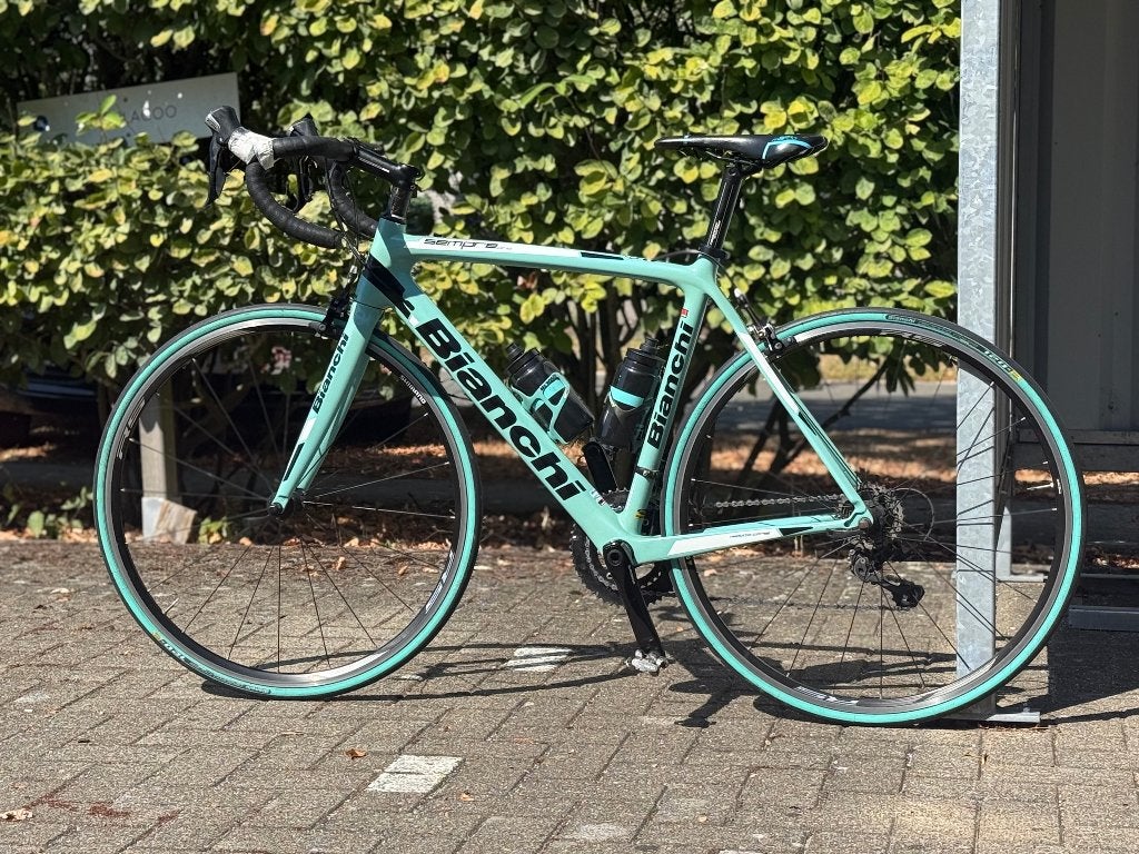 racefiets Bianchi Sempre Maat 53, Fietsen en Brommers, Gebruikt, Carbon, Heren, Ophalen