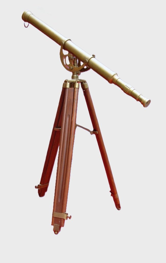 telescoop decoratieve koperen sterrenkijker., Antiek en Kunst, Ophalen, Koper