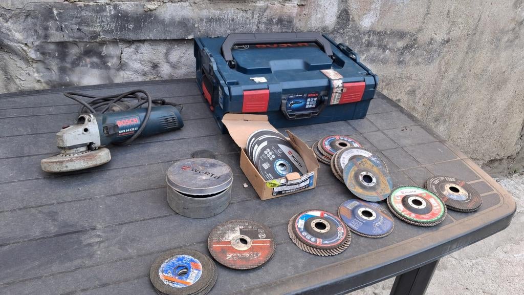 Scie circulaire Bosch professionnel vendu complet, Enlèvement, Utilisé