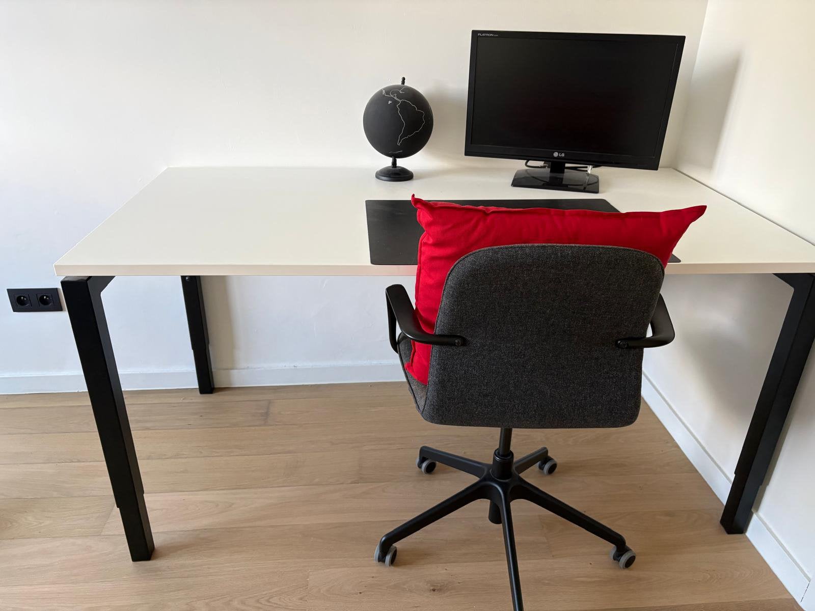 Bureaustoel Ikea langfjall in perfecte staat, Maison & Meubles, Enlèvement, Comme neuf, Gris, Chaise de bureau