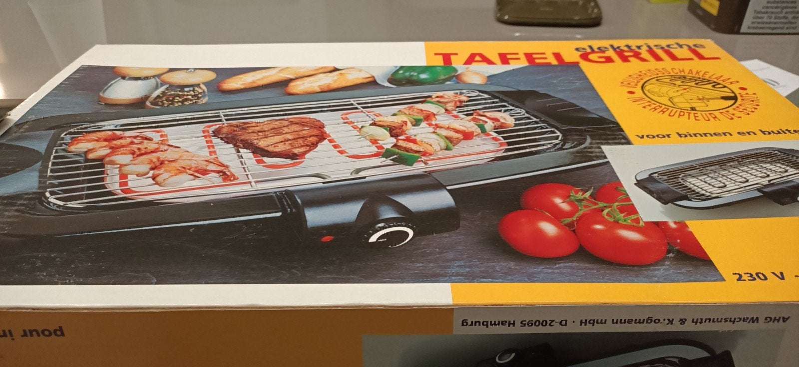 elektrische tafelgrill, Ophalen of Verzenden, Nieuw, Andere