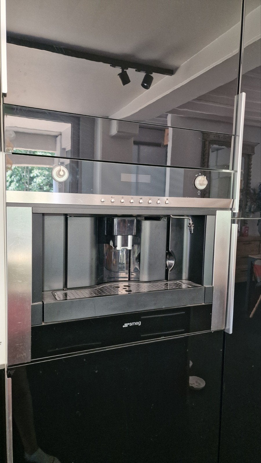 inbouwkoffiemachien Smeg, Elektronische apparatuur, Koffiezetapparaten, Ophalen, Gebruikt, Koffiemachine, Koffiebonen