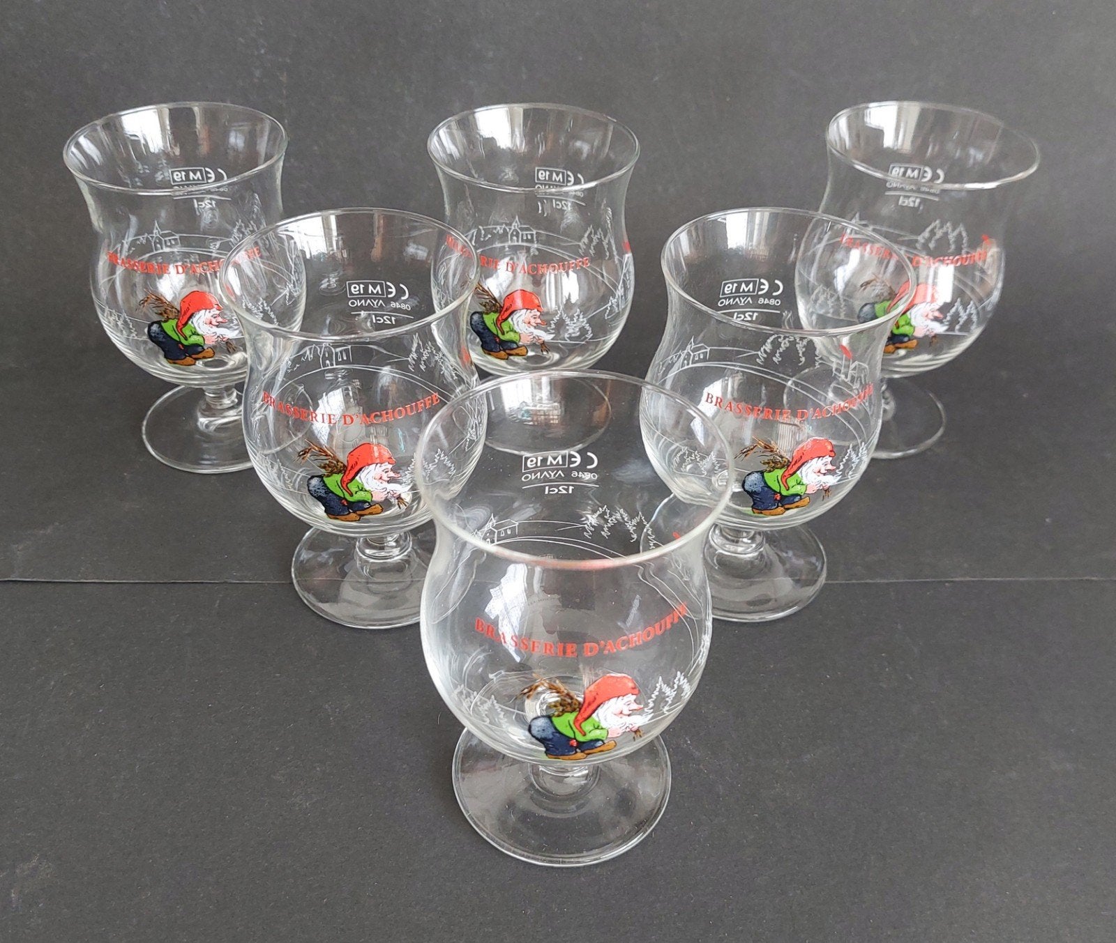 6 verres galopin L'achouffe 12 cl. neuf, Collections, Enlèvement ou Envoi, Neuf, Verre ou Verres