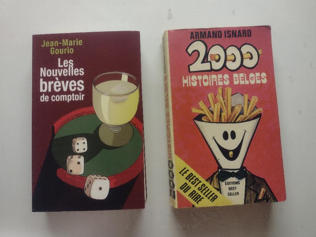 HUMOUR TOUT PETIT PRIX Lot de 2 livres d'histoires amusantes, Boeken, Humor, Gelezen, Overige typen, Ophalen of Verzenden