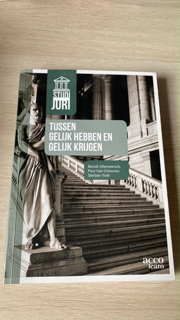 Tussen gelijk hebben en gelijk krijgen, Boeken, Ophalen, Zo goed als nieuw