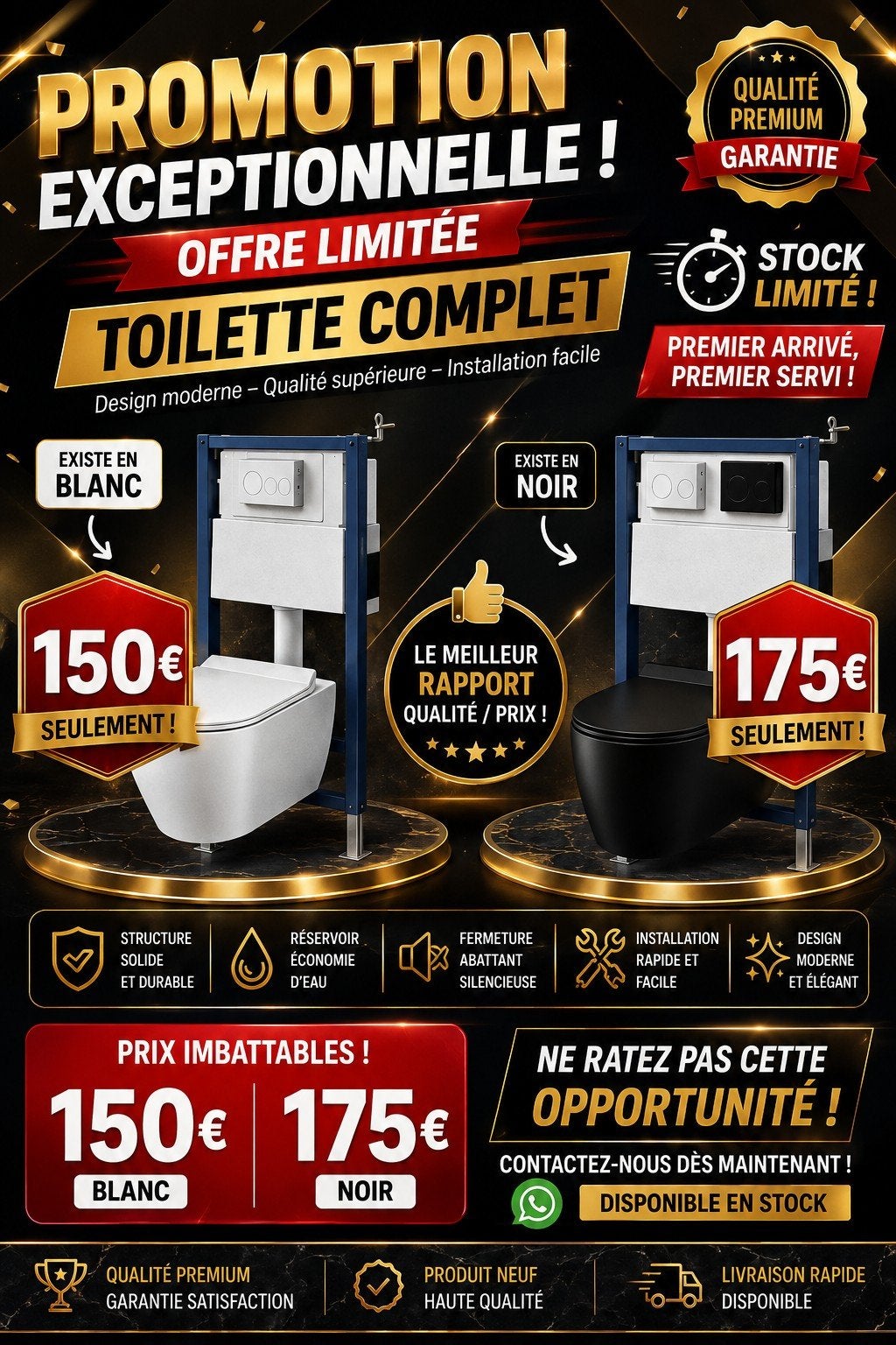 toilette, Bricolage & Construction, Enlèvement, Neuf
