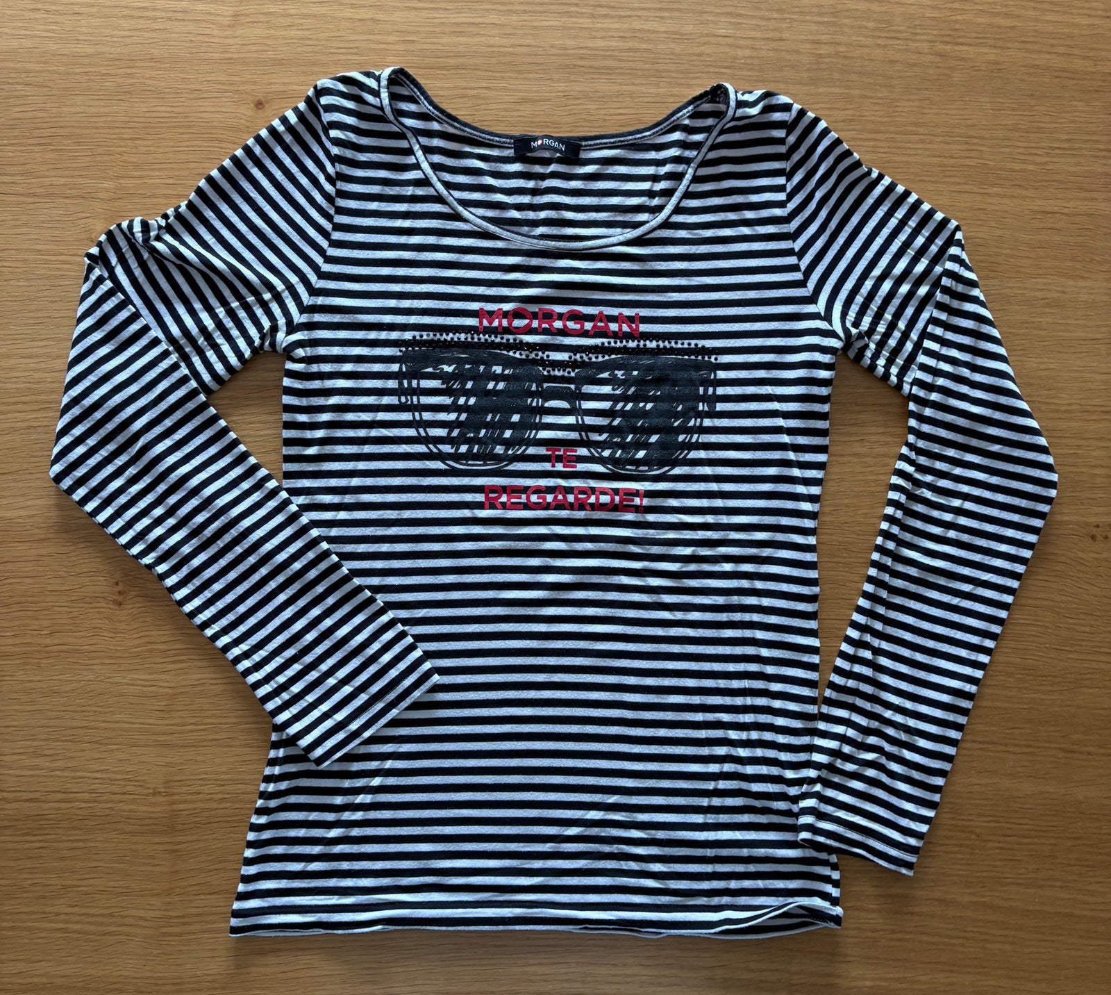 T-shirt longues manches lignée MORGAN - Taille S - 7€, Kleding | Dames, T-shirts, Ophalen of Verzenden, Gedragen, Maat 36 (S)