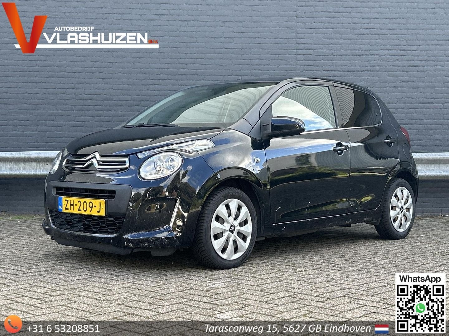 Citroen C1 1.0 VTi Feel | € 2.850,- NETTO! | Airco | Cruise, Auto's, Zwart, Bedrijf, Handgeschakeld, Stadsauto