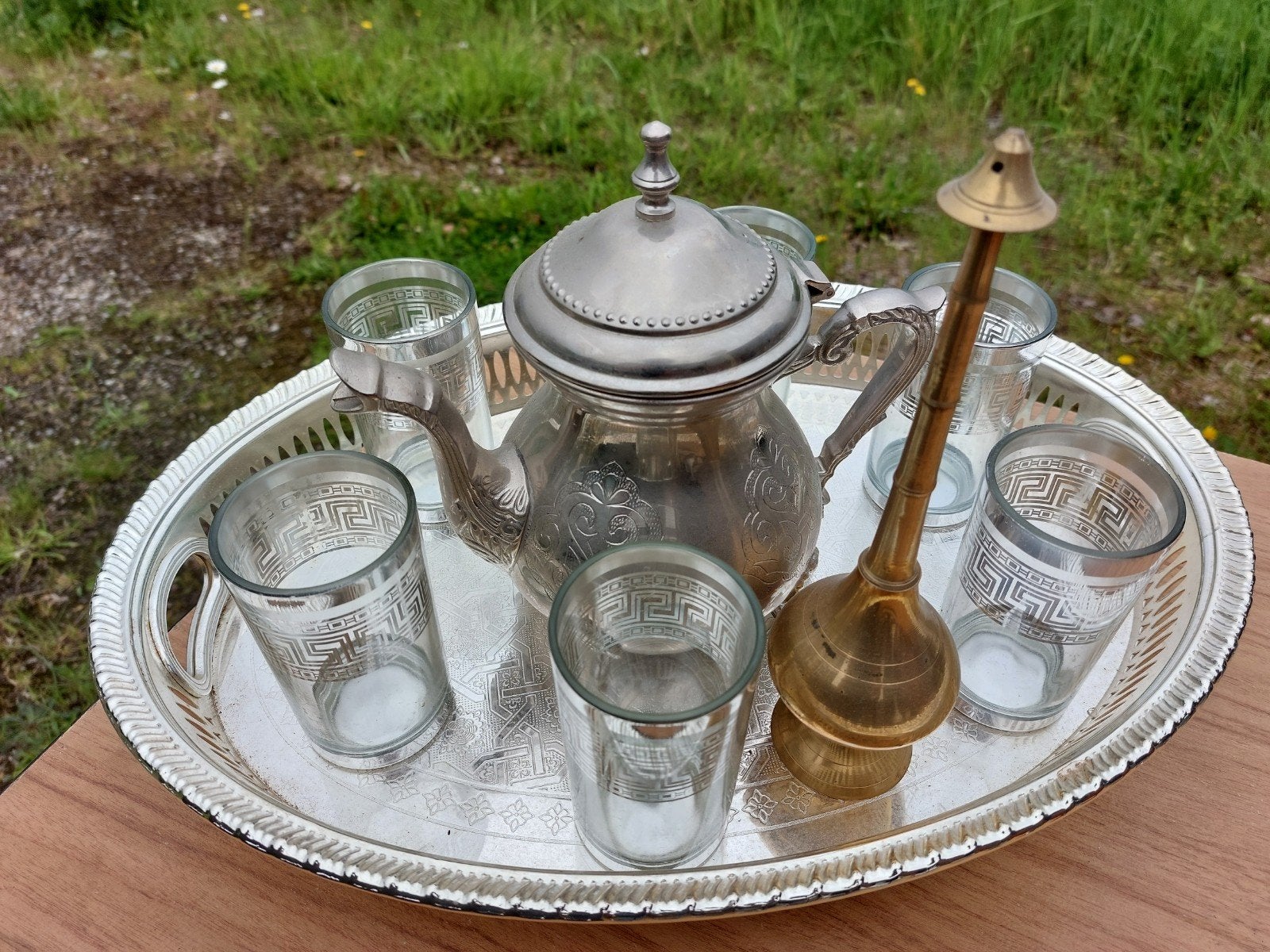 Servies, Marokkaanse theeset, Antiquités & Art, Enlèvement