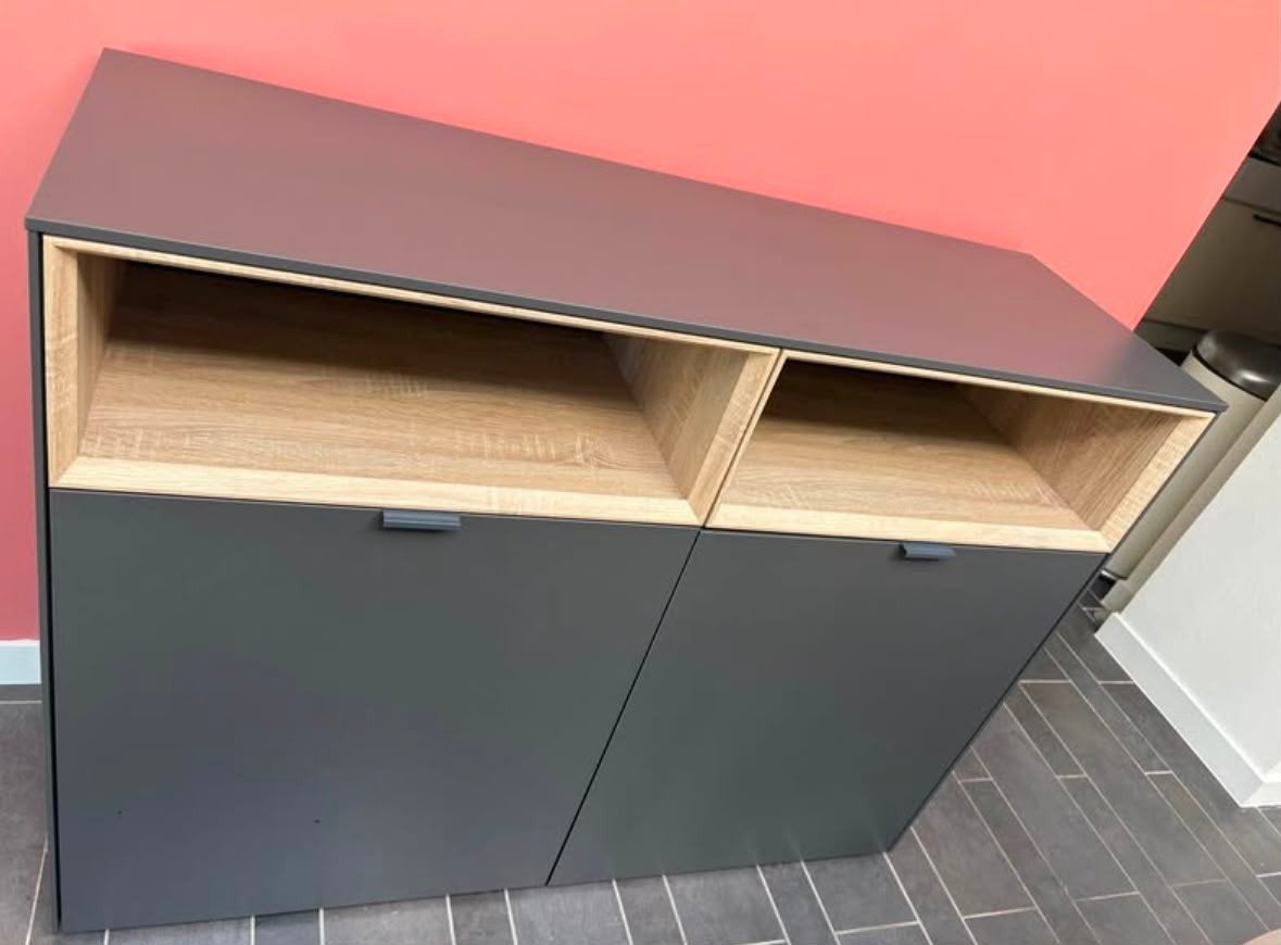 Eiken kast, Huis en Inrichting, Kasten | Roldeurkasten en Archiefkasten, Ophalen, Gebruikt, 100 tot 150 cm, 100 tot 150 cm