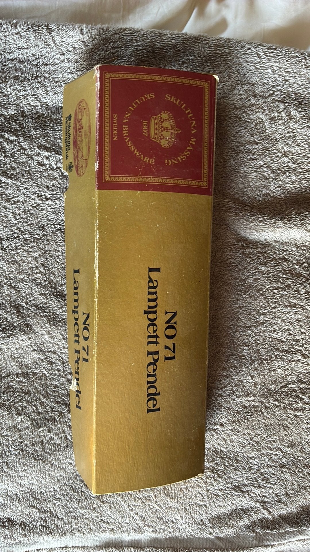 Skultuna Mässing No 71 Lampett Pendel, Enlèvement, Autres matériaux