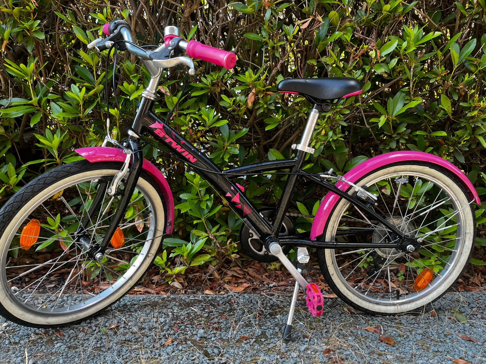 Meisjesfiets BTWIN 500 20 inch 6-9 jaar, Fietsen en Brommers, Ophalen, Gebruikt, Velgrem, Versnellingen