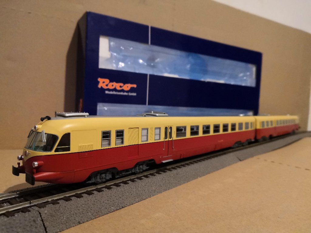 Autorail FS ALn 448 / 460 Roco 63114 H0 DC Analogique, Hobby en Vrije tijd, Modeltreinen | H0, Zo goed als nieuw, Treinset, Gelijkstroom