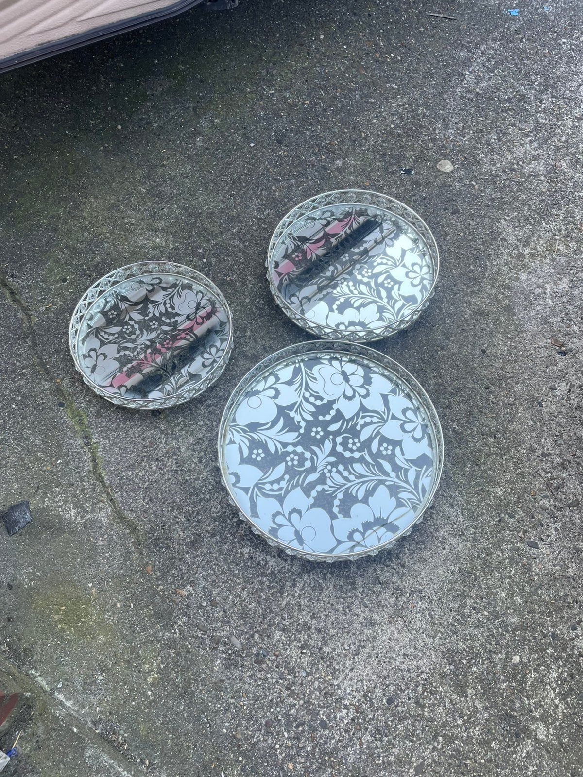 Dienbladen, Ophalen, Rond, Nieuw, Glas