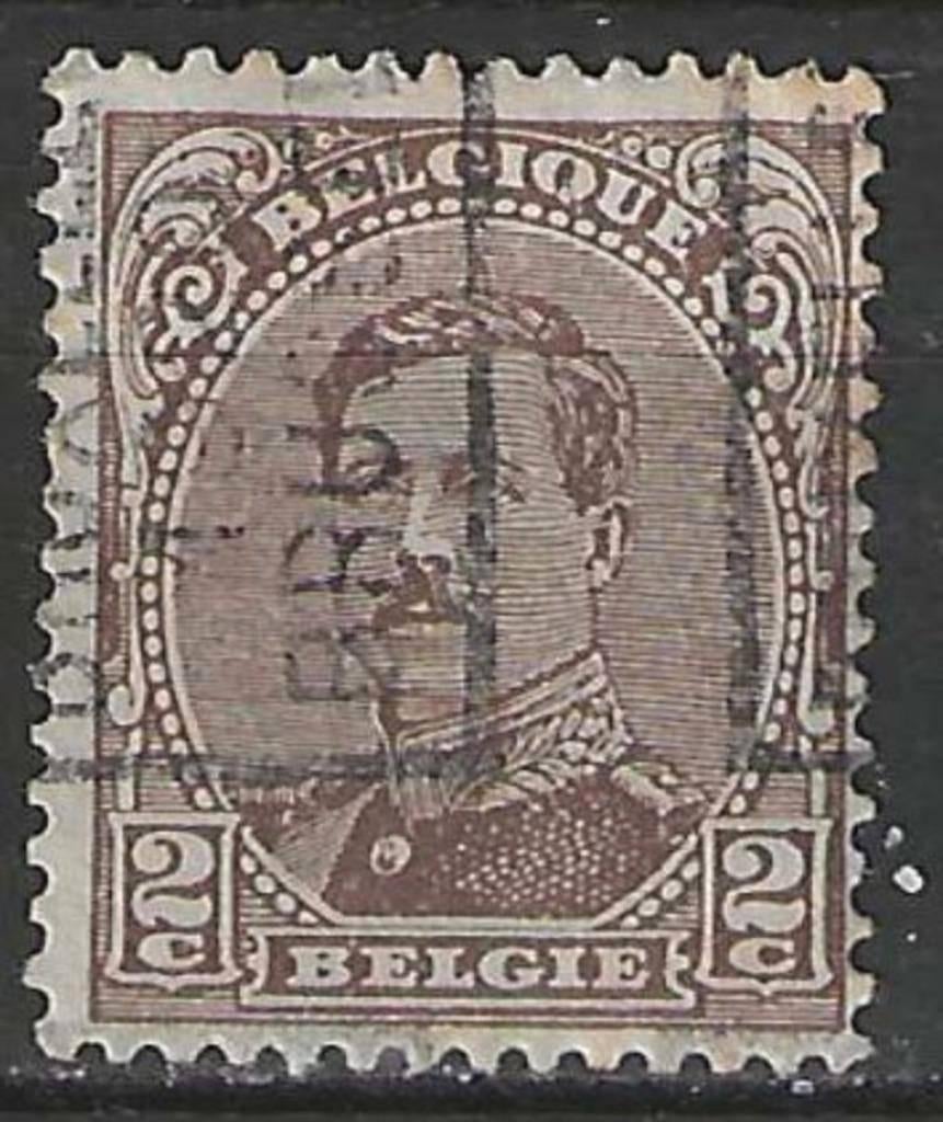 Belgique 1915 - Yvert/OBP 136 - Roi Albert Ier (ST), Envoi, Affranchi, Oblitéré, Maison royale