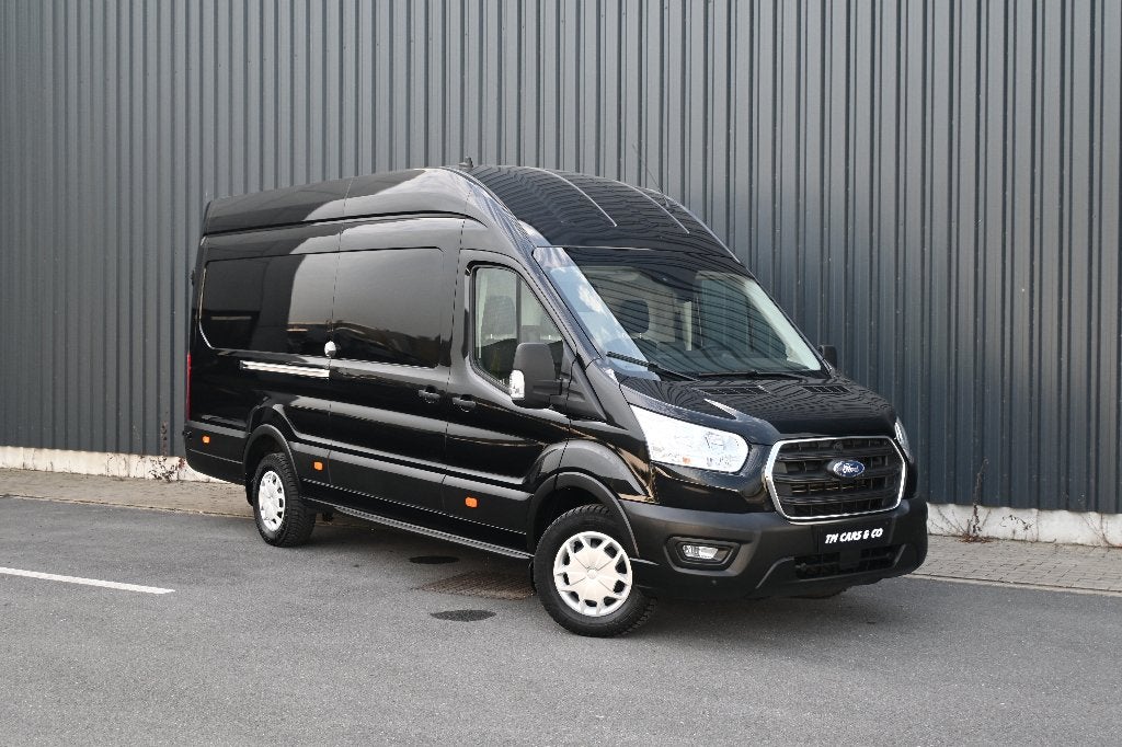 Ford Transit L4H3 Automaat, RWD, Cruise, Camera, Leder, BTW, Auto's, Automaat, 1995 cc, Zwart, Leder