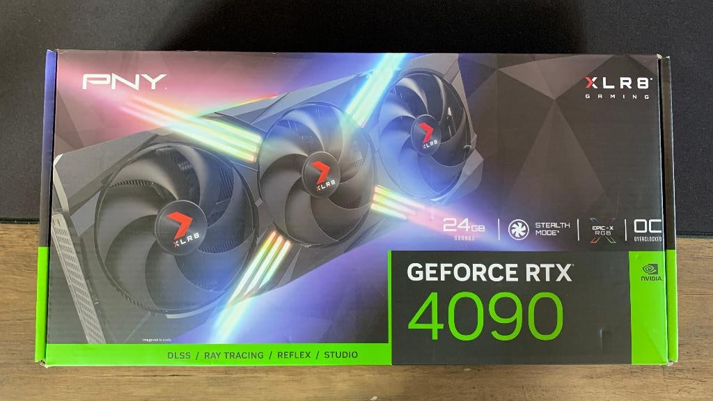 PNY RTX 4090 24GB Graphics Card, Computers en Software, Videokaarten, Ophalen, GDDR6, PCI-Express 4, Nieuw