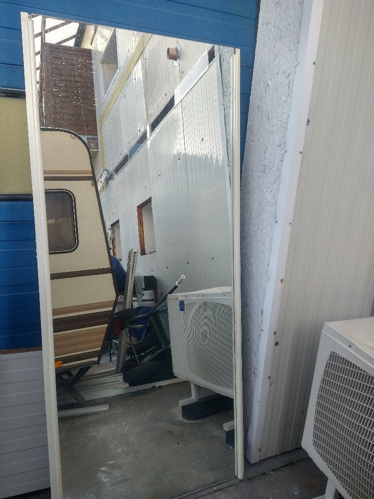 85x210 Spiegelende  Kleedkamer, fitnessruimte, paskamer, Ophalen, Vierkant, 50 tot 100 cm, 200 cm of meer