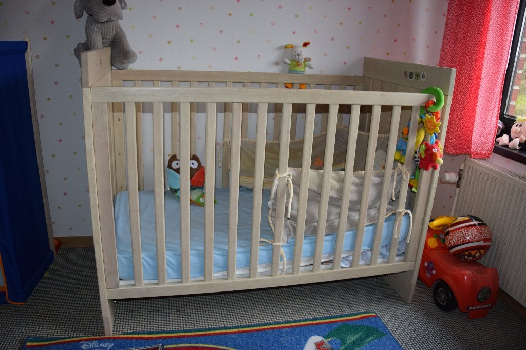 lit cage bébé en bois de Pin, Moins de 70 cm, Utilisé, Moins de 140 cm, Enlèvement