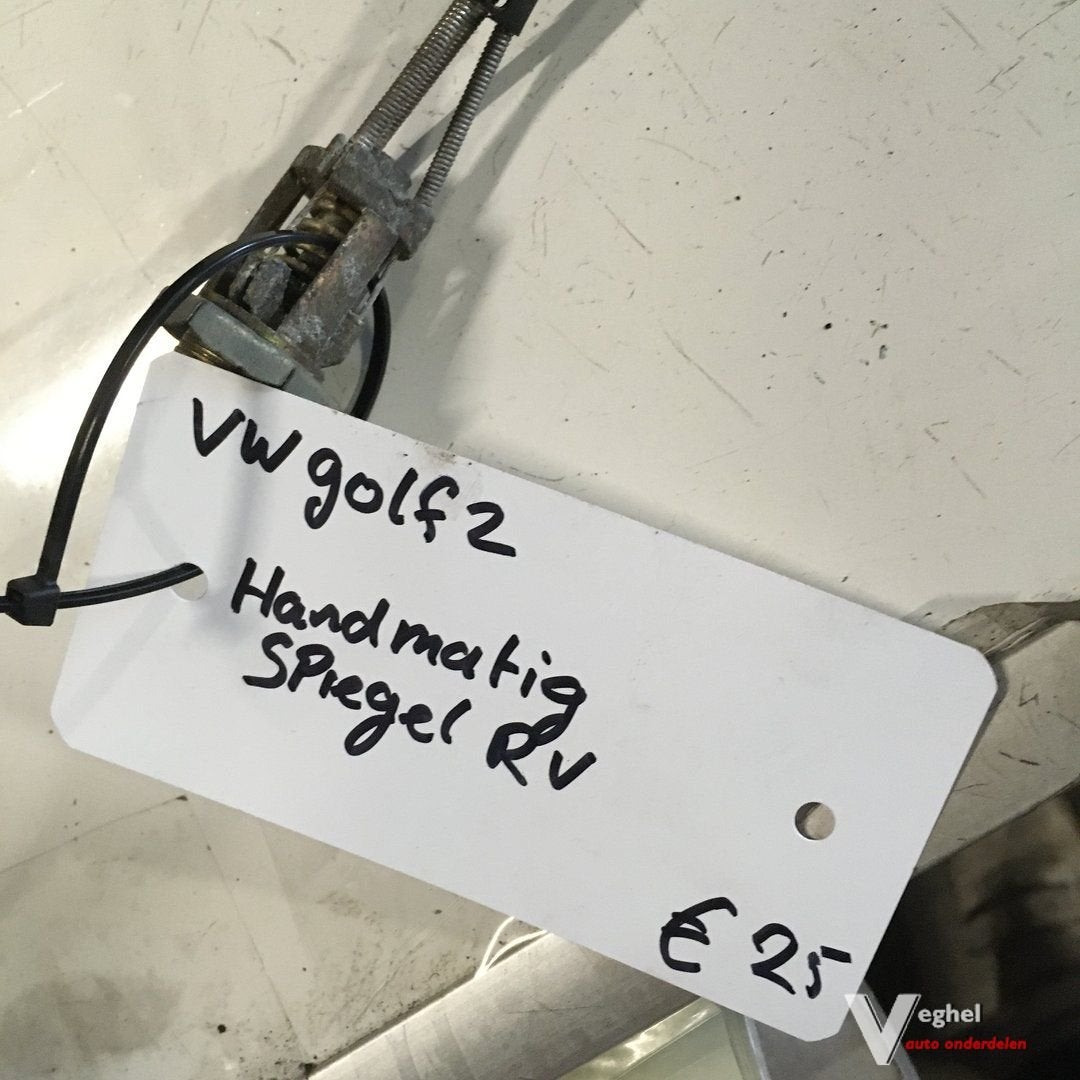 Vw Golf 2 1987 Buitenspiegel handbediend Rechts, Auto-onderdelen, Gebruikt, -, -, Ophalen of Verzenden