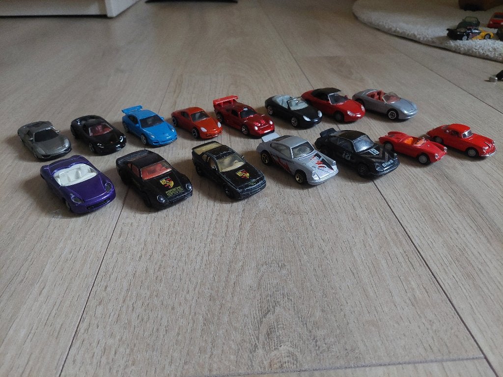 Mooie Collectie schaalmodellen Porsche 1:64, Ophalen of Verzenden