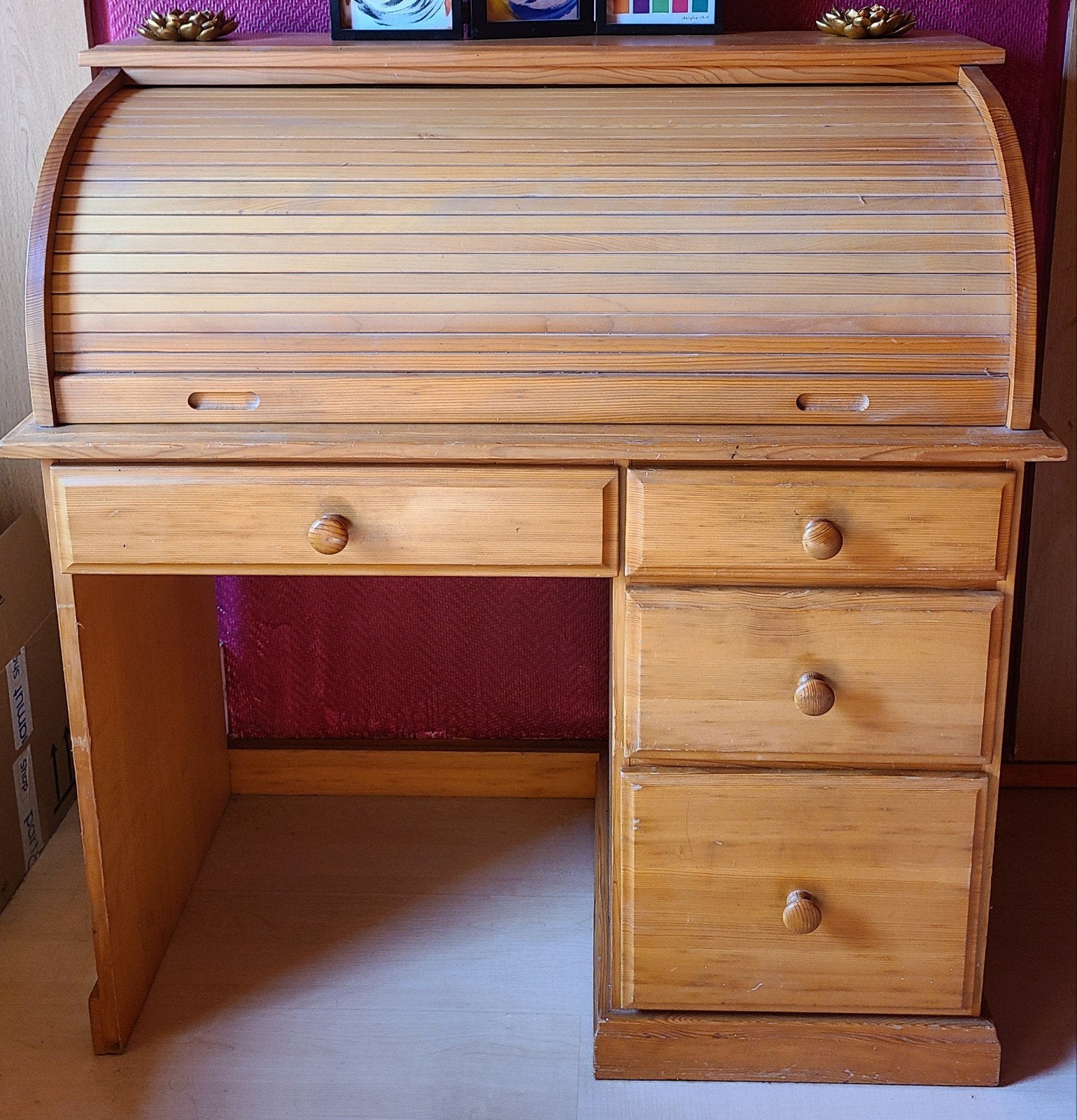 Bureau secrétaire Roll-top desk, Maison & Meubles, Enlèvement, Utilisé